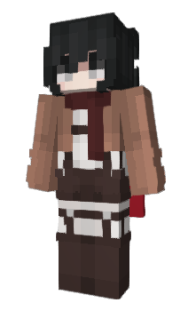 Minecraft скин по нику AckermanMikasa