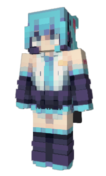 Minecraft скин по нику H4TSUNE_M1KU