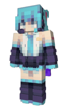 Minecraft скин по нику H4TSUNE_M1KU