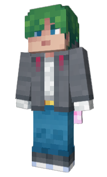 Minecraft skin LuckyCyan