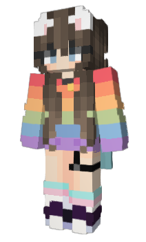 Minecraft skin SnowyNeko