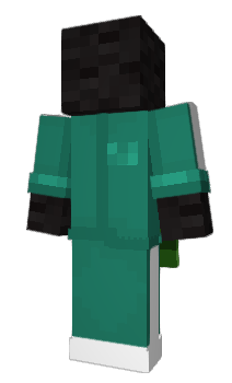Minecraft skin black_wool