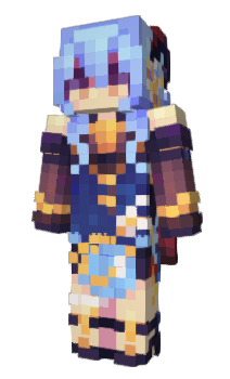 Minecraft skin ganyu_fr