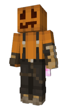 Minecraft skin pumpkie_head