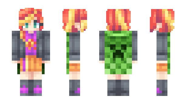 Minecraft skin SunsetShimme