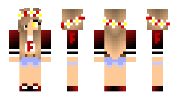 Minecraft skin Faustine