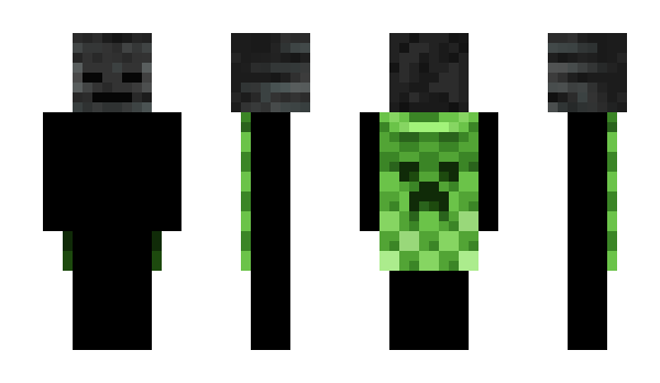 Minecraft skin NEGATIVE___AURA2