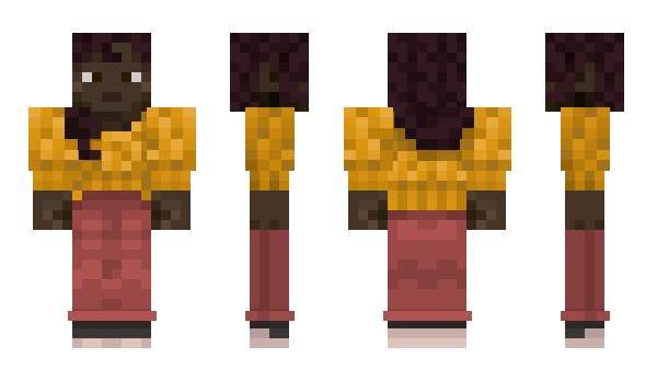 Minecraft skin Mustaa