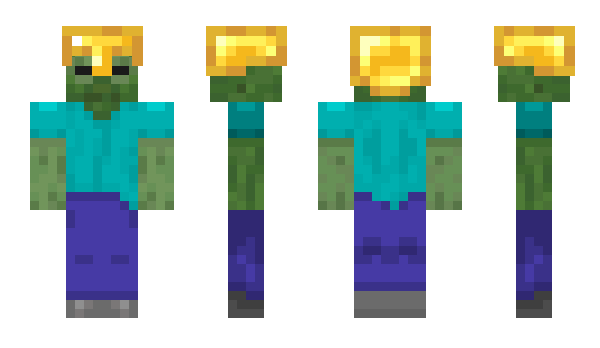 Minecraft skin BlueSlimePL