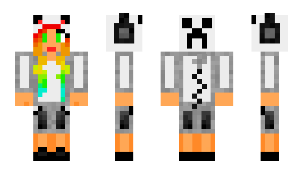 Minecraft skin Kapitanka
