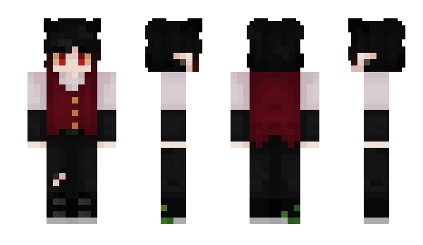 Minecraft skin RedPandaGirl703