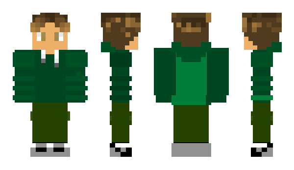 Minecraft skin Green_Hoodie