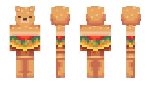 Minecraft skin BaconBurgerKing