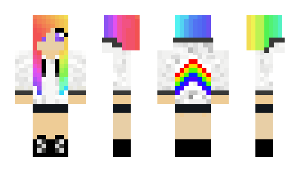 Minecraft skin Rainbow_Angel