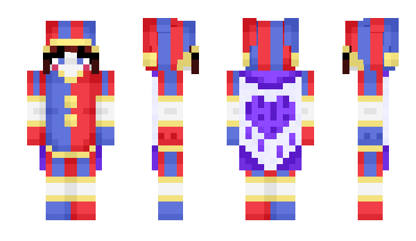 Minecraft skin CallMePomni