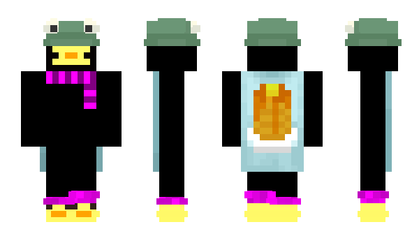 Minecraft skin poussii
