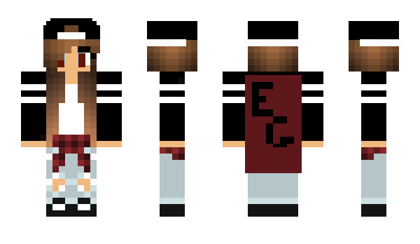 Minecraft skin GOTH_GIRL