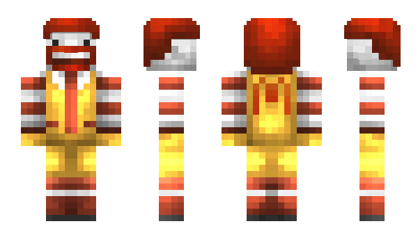 Minecraft скін по ніку RonaldMcDonald09