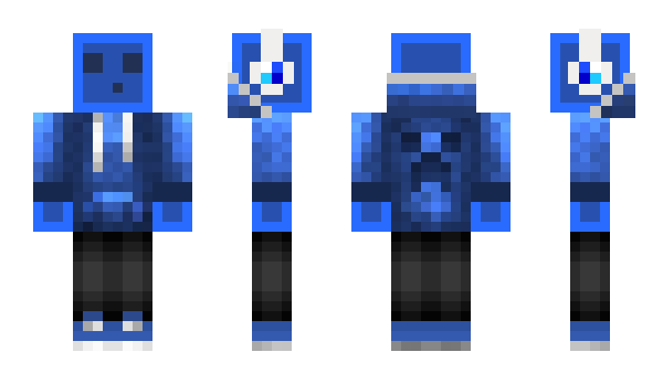 Minecraft скін по ніку TheBlueOne