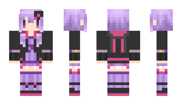 Minecraft skin monokumo