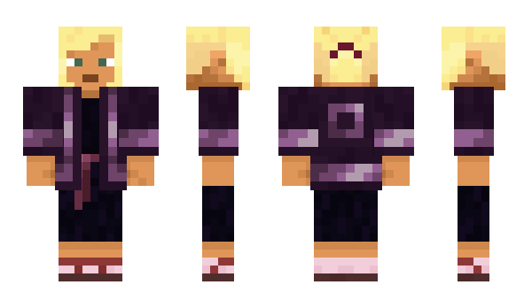 Minecraft skin purplefe