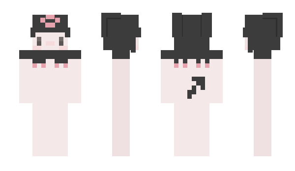 Minecraft skin kuromi__