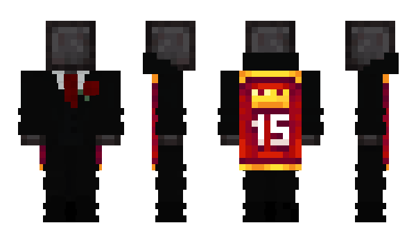 Minecraft skin Netherita
