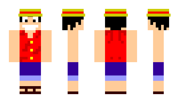 Minecraft skin LuffyStrike