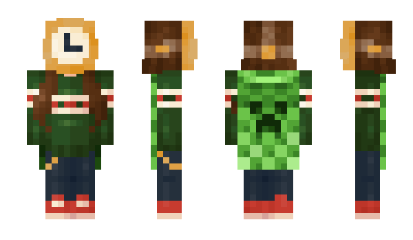 Minecraft skin flowergrin
