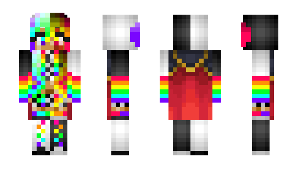 Minecraft skin Rainbow_Furball