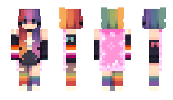 Minecraft skin RainbowCalista