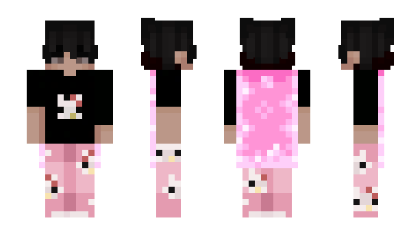 Minecraft skin rosaceas