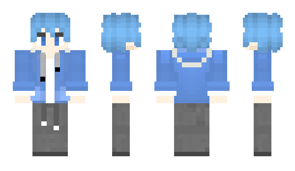 Minecraft skin bluecr