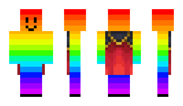 Minecraft skin Rainbow_L