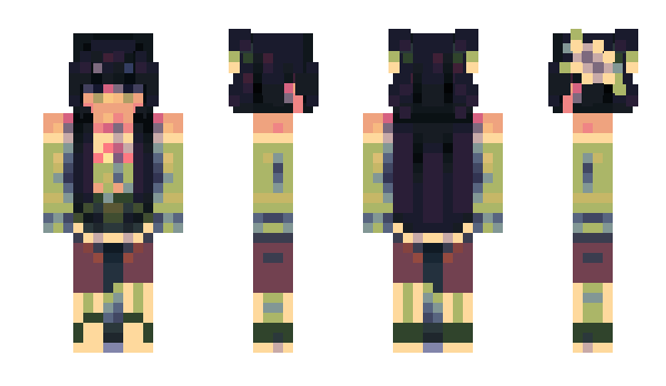 Minecraft skin gothcherry666