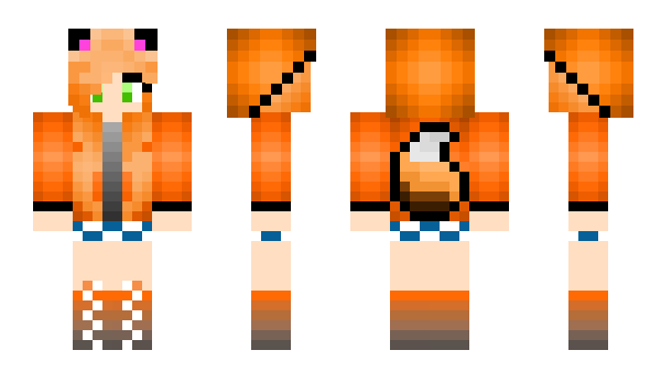 Minecraft skin Foxgirl17