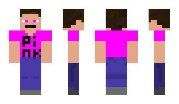 Minecraft skin Pink0w0