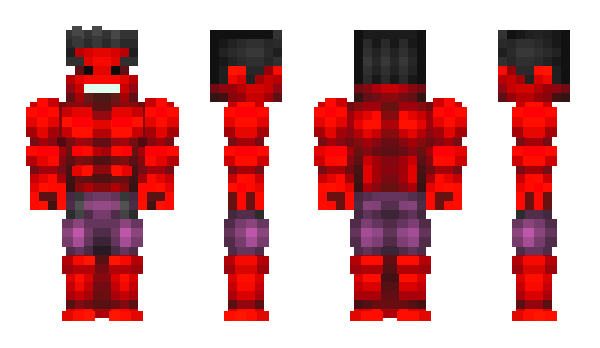 Minecraft skin RedHulk