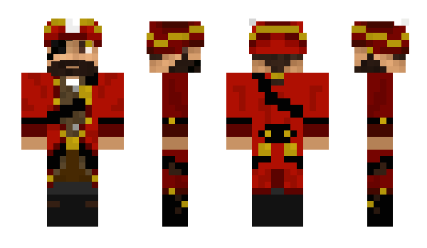 Minecraft skin CaptainPaf