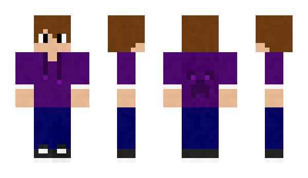 Minecraft skin PurpleTshirt