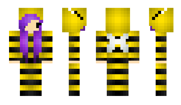 Minecraft skin Purplebomblebee