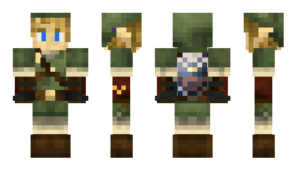 Minecraft skin Qwed