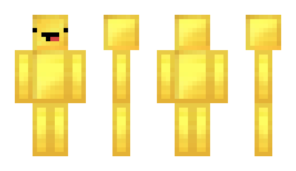 Minecraft skin GoldCube