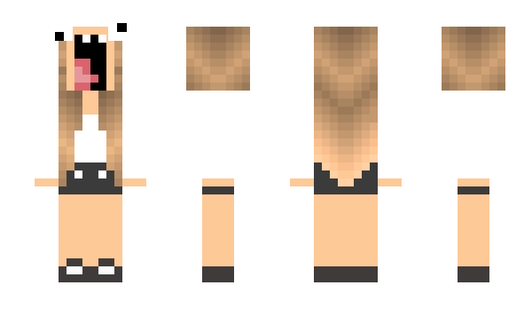 Minecraft skin blonderhorror