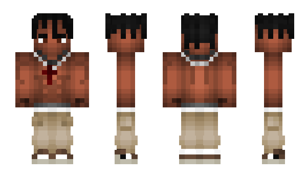 Minecraft skin Bomjiha