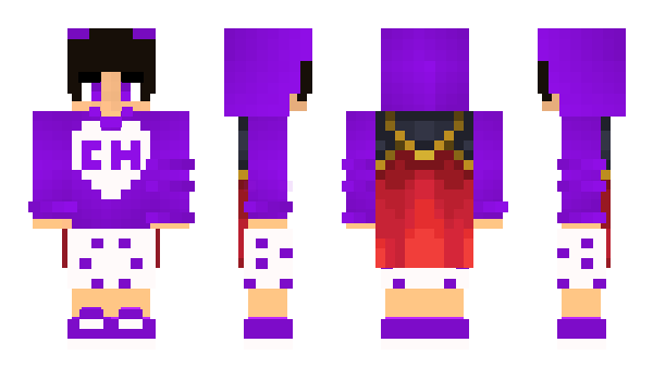 Minecraft скин по нику PurpleXr
