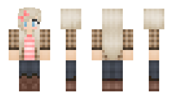 Minecraft skin greenheroine