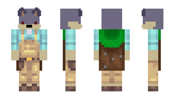 Minecraft skin Rainb0at