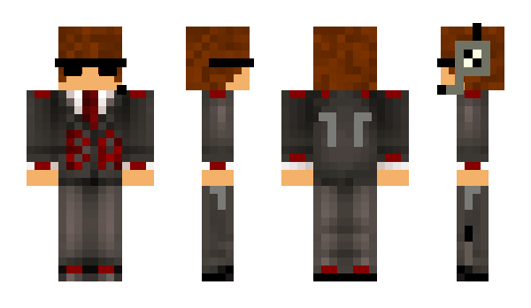 Minecraft skin Blackagent_007