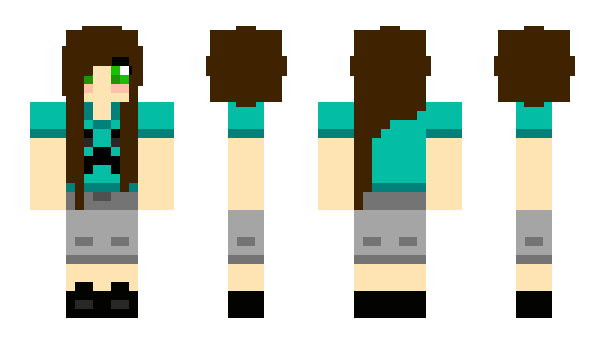 Minecraft skin MrsCreeper